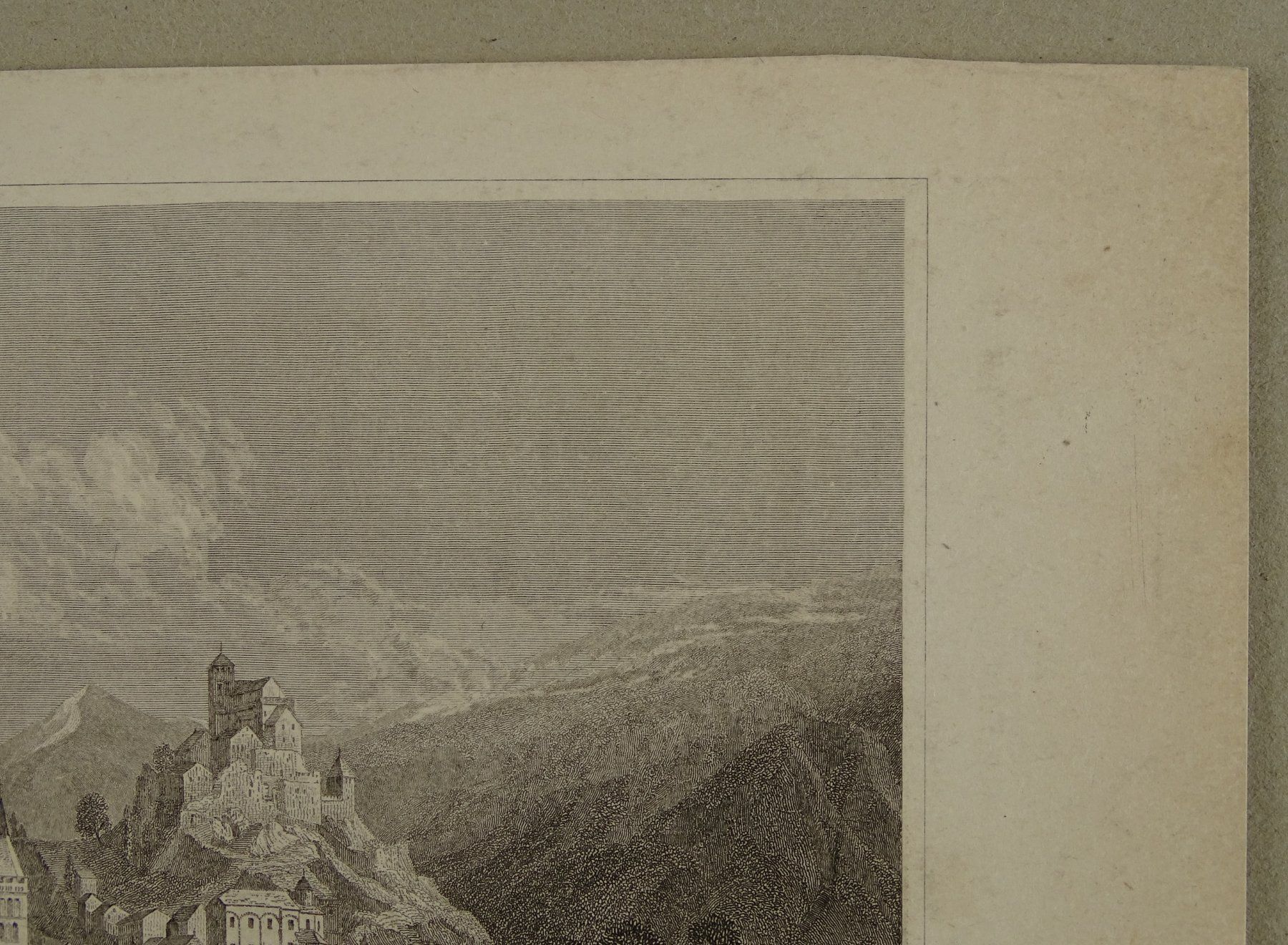 Incisioni: SION, SITTEN, STAHLSTICH 1836/1838 – Usato da Grüningen venduto da Kartensammler 4