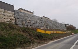 GRANITSTEINE MAUERSTEINE STÜTZMAUER QUADER ITALIEN SERIZZO