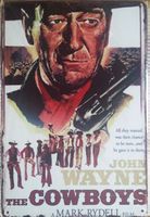 NEU/OVP: John Wayne Western Film Blechschild keine bluray