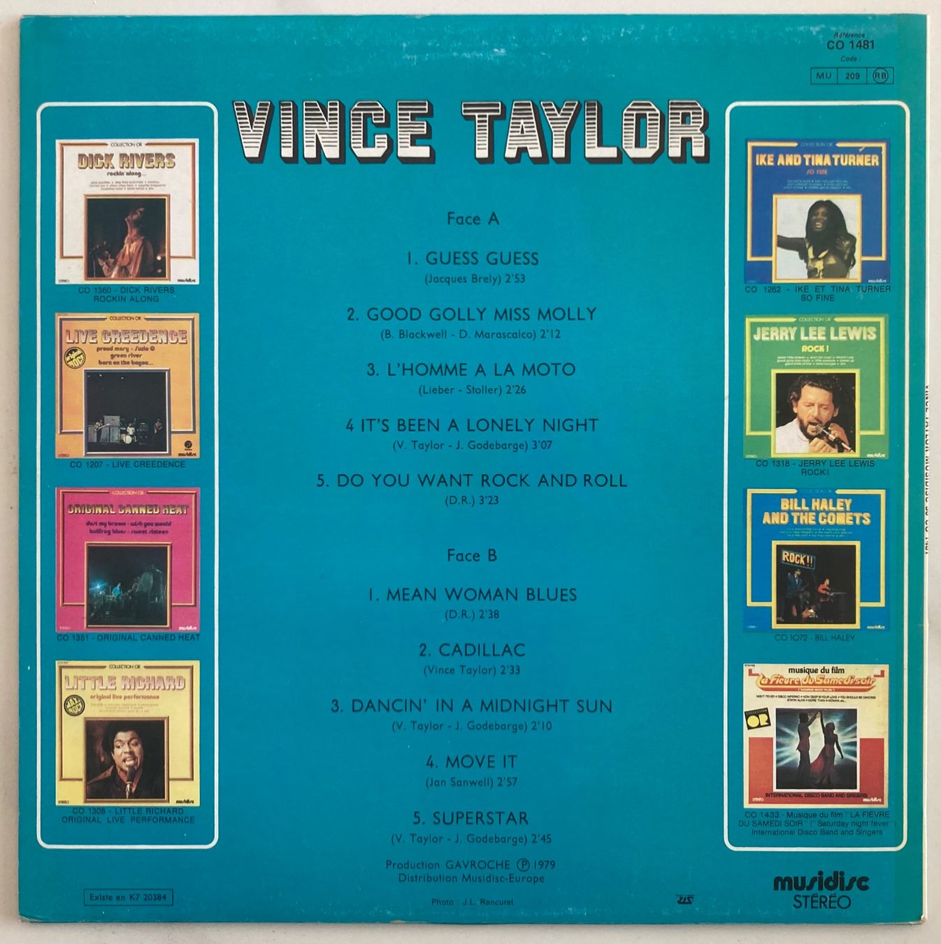 Dischi in vinile: VINCE TAYLOR - CADILLAC – Usato da Poliez-Pittet venduto da Newtown-Records 1
