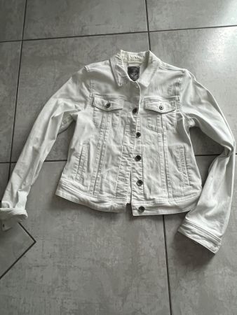 Jeansjacke weiss Gr. M 38