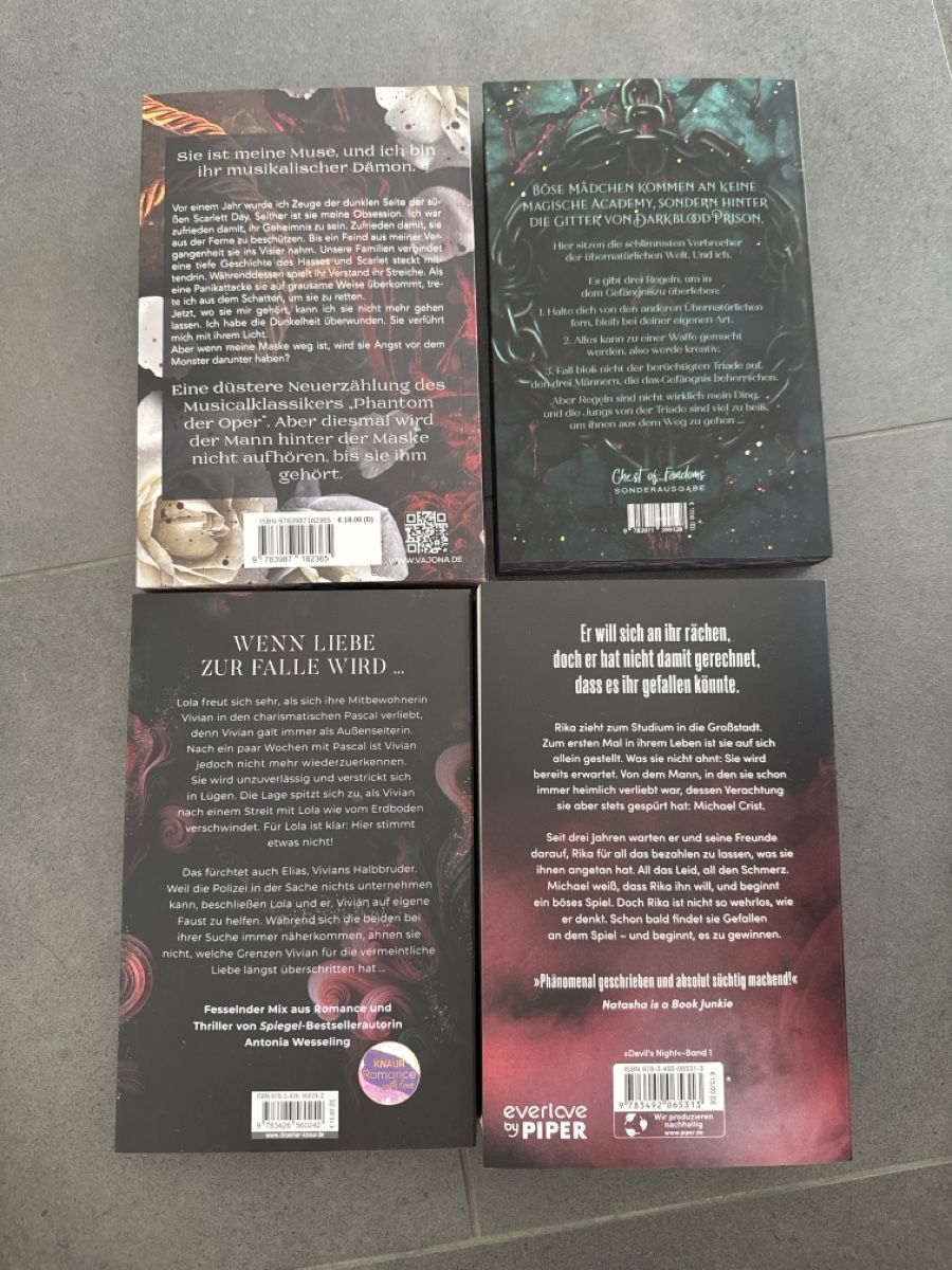 Libri: 4 Dark Romance Romane – Usato da Aesch BL venduto da tam_8s82 1