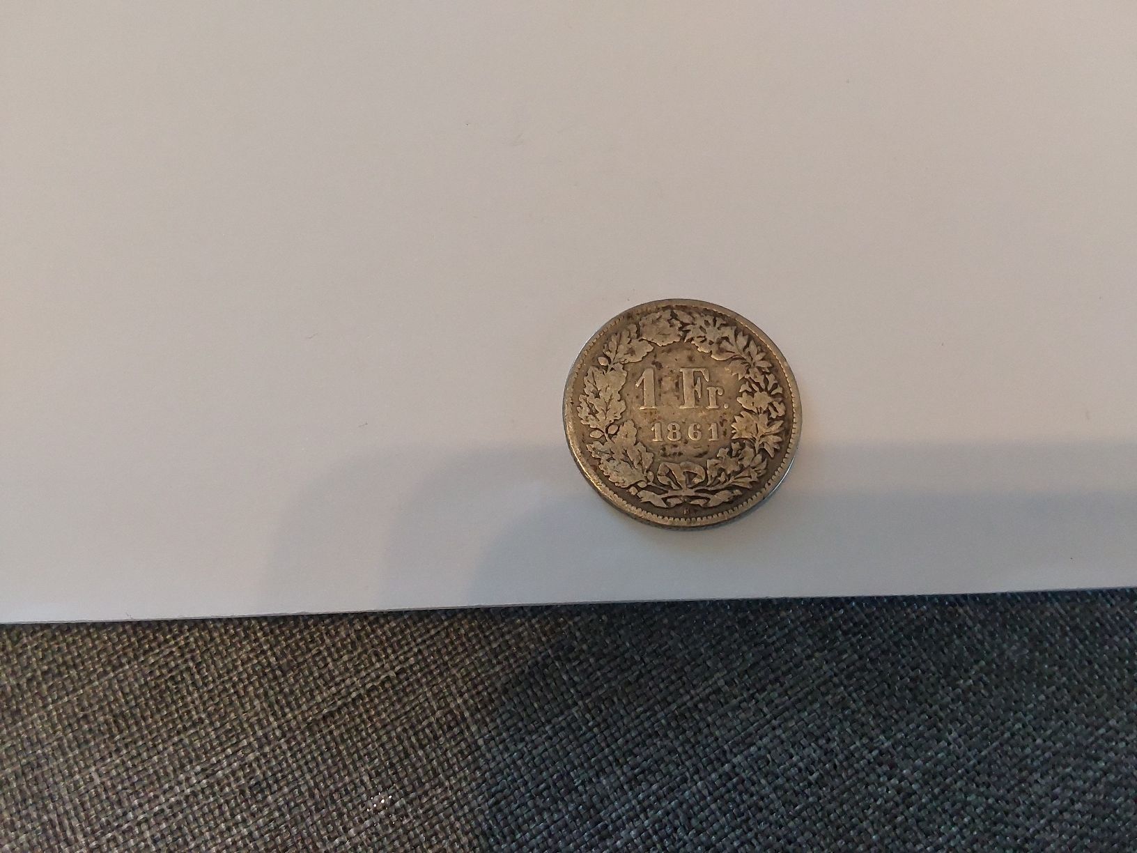 Alle Münzen: 1 fr 1861 – Gebraucht aus St. Gallen von aha_2prr