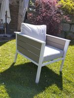 Gartenstuhl Lounge Sessel Outdoor Möbel mit Kissen Top