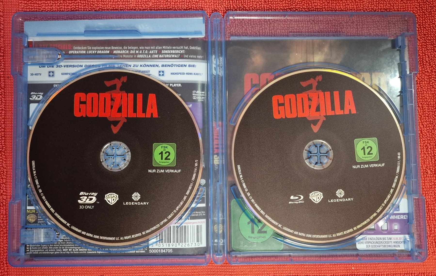 Alle DVDs: Godzilla (2014) BluRay 3D & normal – Gebraucht aus Basel von phi_8xhm 2