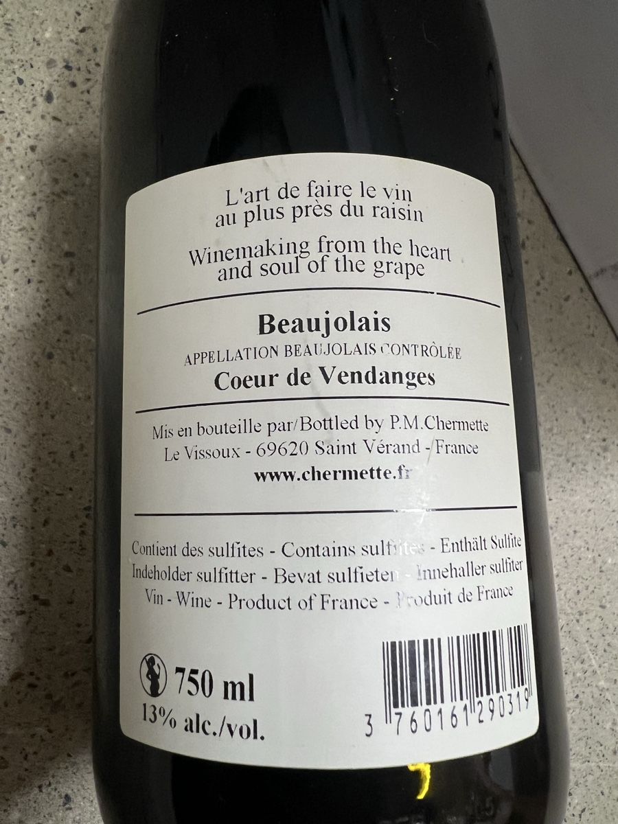 Vins: 3 x Chermette Coeur de Vendanges 2023 – Neuf (Voir description) à Beinwil am See par isole 2