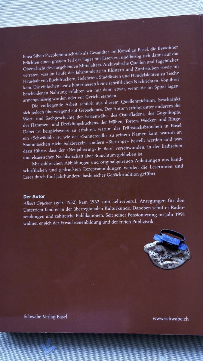 Bücher: Back es im Oefelin oder Tortenpfann- Historisches Buch – Neu (gemäss Beschreibung) aus Basel von NellyBotti 1