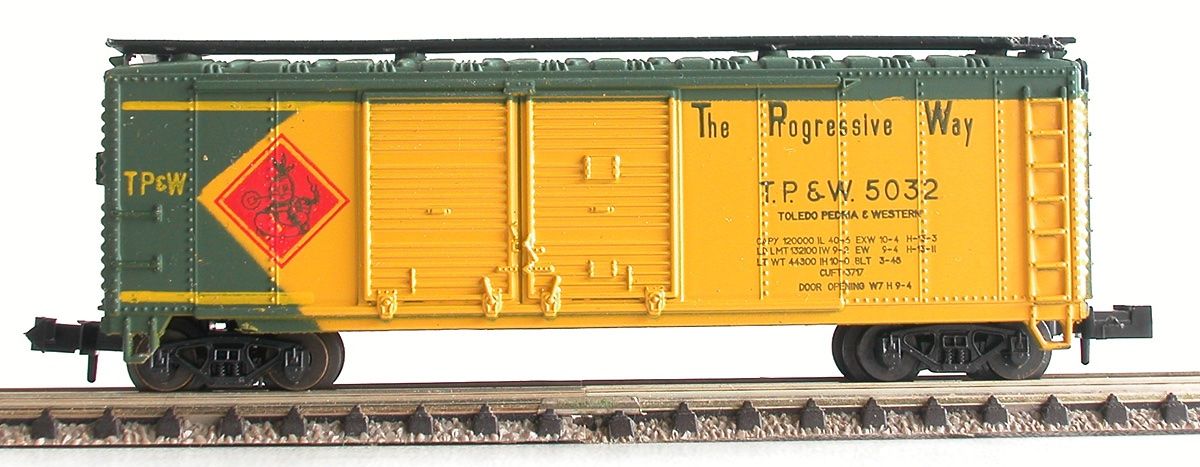 Modelleisenbahnen: Atlas US Box Car der T.P. & W. Spur N – Gebraucht aus Oberwil BL von Klang 1