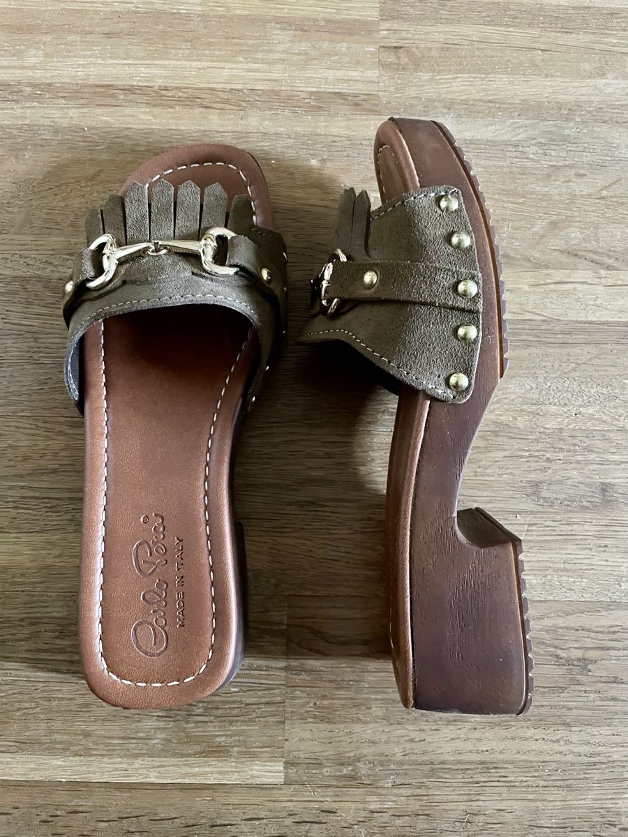 Damenschuhe: Mule Absatzschuhe Suede Antilope – Gebraucht aus Zürich von eli8 9