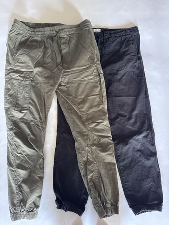 Cargohosen 2er Pack Schwarz Khaki L/XL