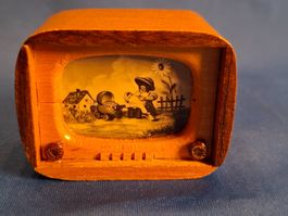 Fernseher Edmund Müller 50er Puppenstube Puppenhaus 1:12
