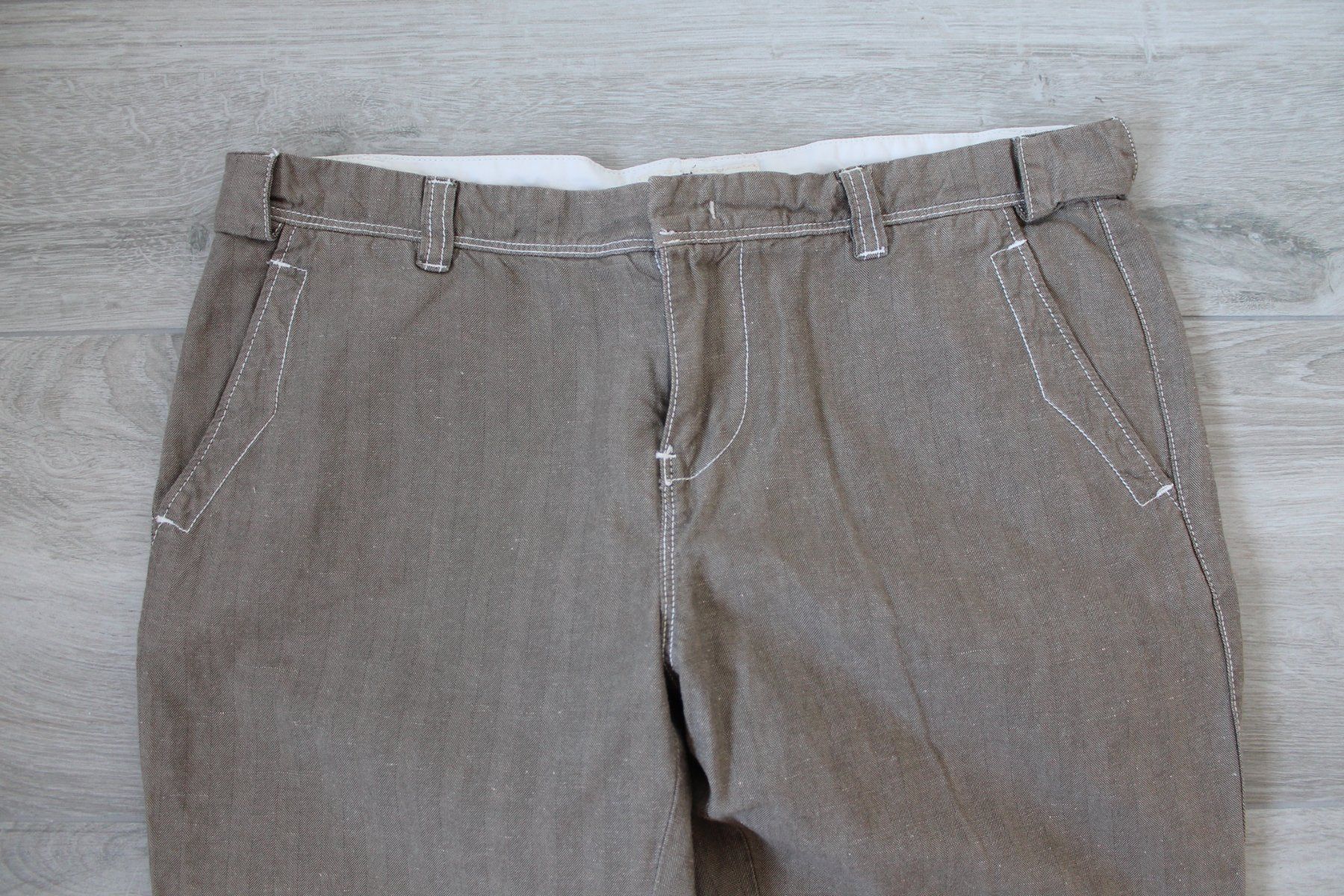 Pantaloni: Pantalon coton/lin 31/L – Usato da Chez-le-Bart venduto da jasse 1