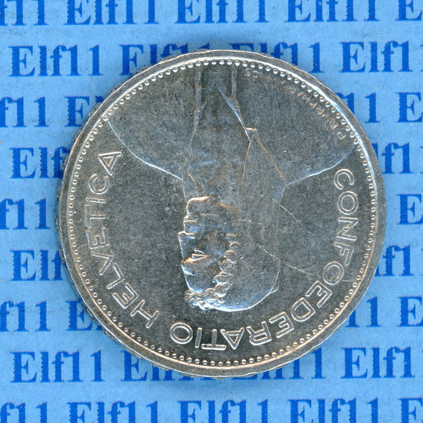 Tutti le monete: CHF___5.00 1933 -unz 5 Franken – Usato da Widnau venduto da Elf11 1