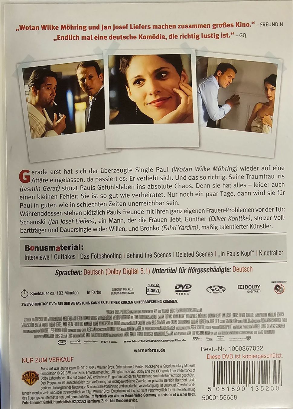 Tutti i DVDs: Mann tut was Mann kann – Usato da Wahlen b. Laufen venduto da Cg10 1