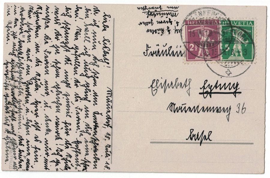 Cartoline postali: Männedorf, gelaufen 1918 – Usato da Frauenfeld venduto da POML 1