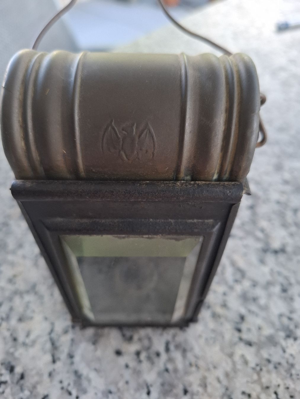 Lampen: Antike Metall Laterne mit Wappen – Gebraucht aus Rorschacherberg von Luckyhorse 2