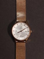 Damen-Armbanduhr mech, Swiss Collection, Stahlband brüniert