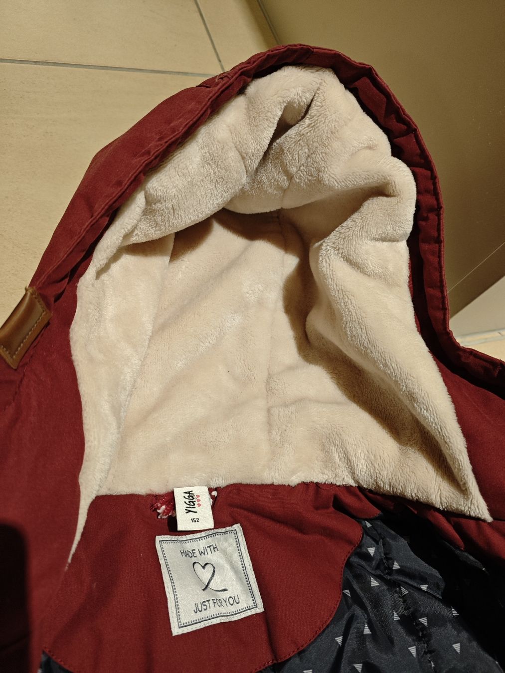 Giacche & Cappotti: lange Winterjacke, Gr.152, bordeaux – Usato da Gibswil venduto da jibbi01 2