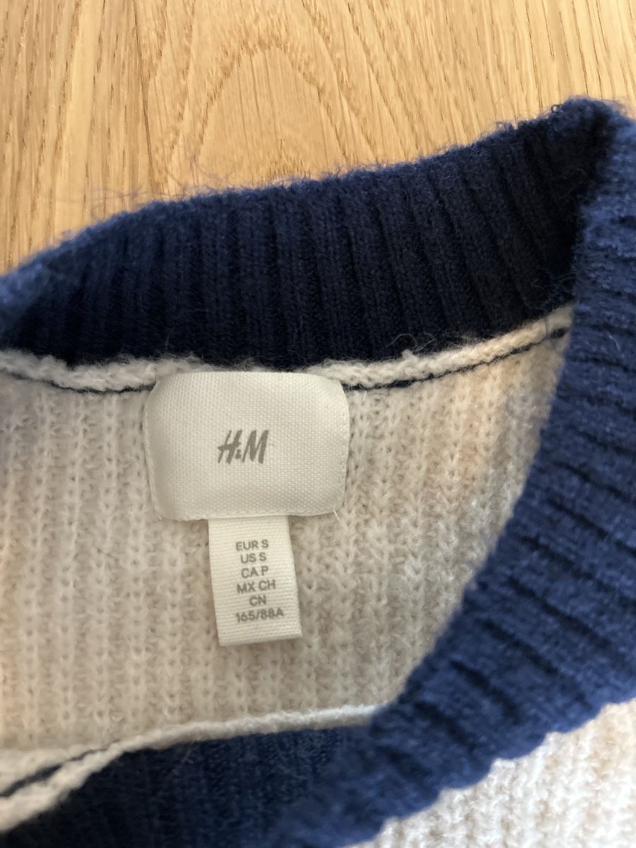 H&M Maglioni & Felpe: H&M Strickpullover, Gr. S, blau/beige - Winter Must-Have! – Nuovo (secondo la descrizione) da Grafstal venduto da cleliadea 1