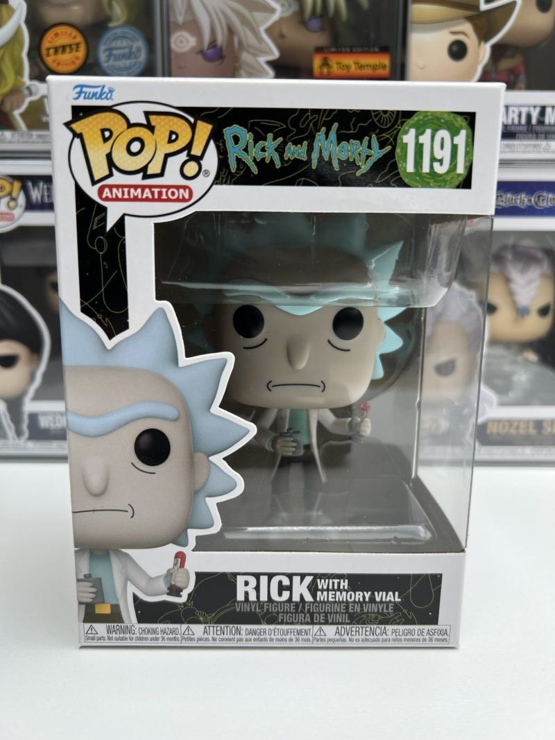 Funko Statuette: Funko POP! Animation Rick & Morty Rick with Memory Vial – Nuovo e nell'imballaggio originale da Le Mouret venduto da perfectbijou