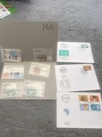 Enveloppes timbres divers 150 pièces 2.10 Fr.