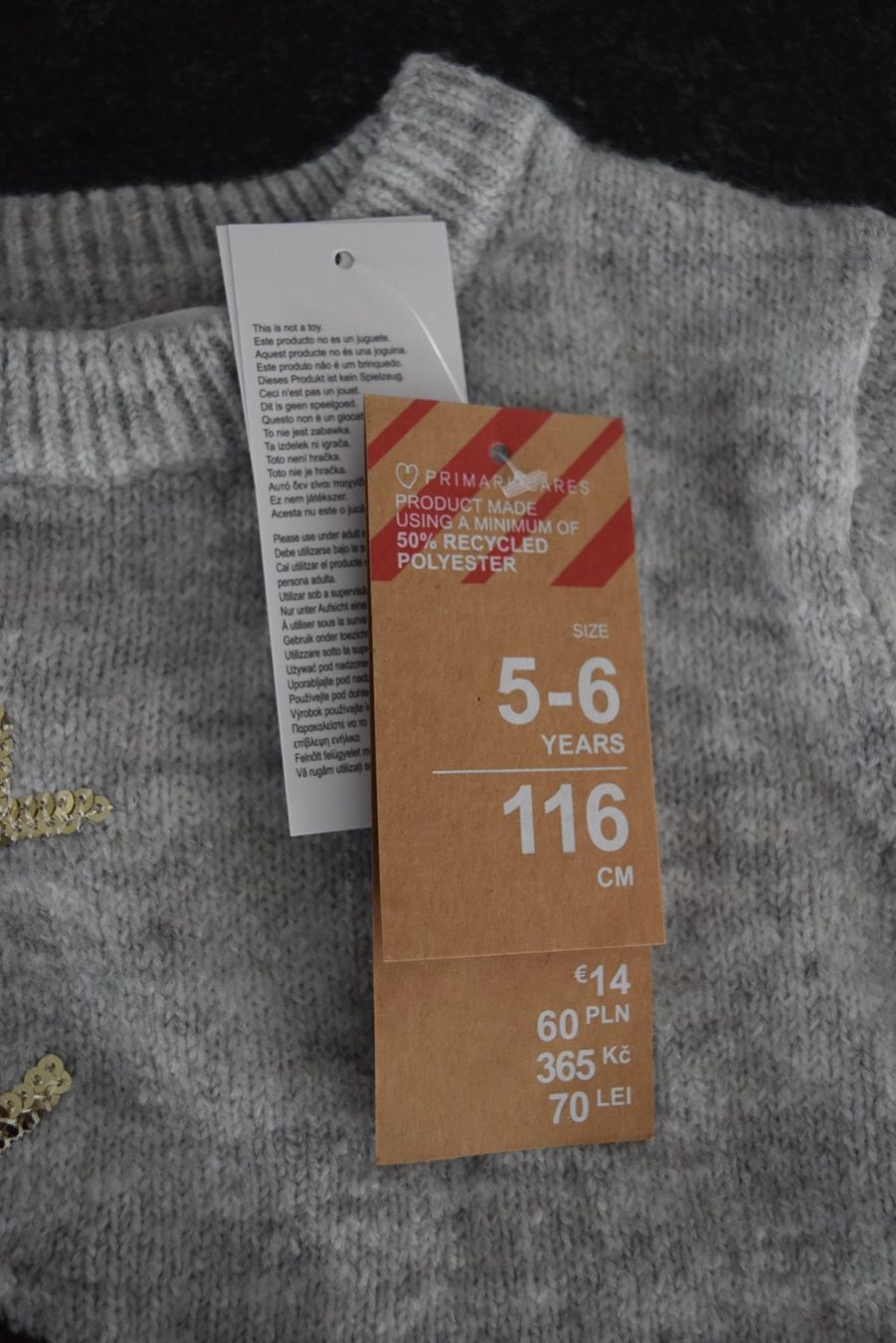 Maglioni & Felpe: Winter-Pullover Mädchen (Grösse 116) FABRIKNEU – Nuovo e nell'imballaggio originale da Aeschi (SO) venduto da clementinli 2