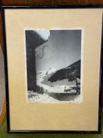 Winter Berglandschaft alte Photographie signiert
