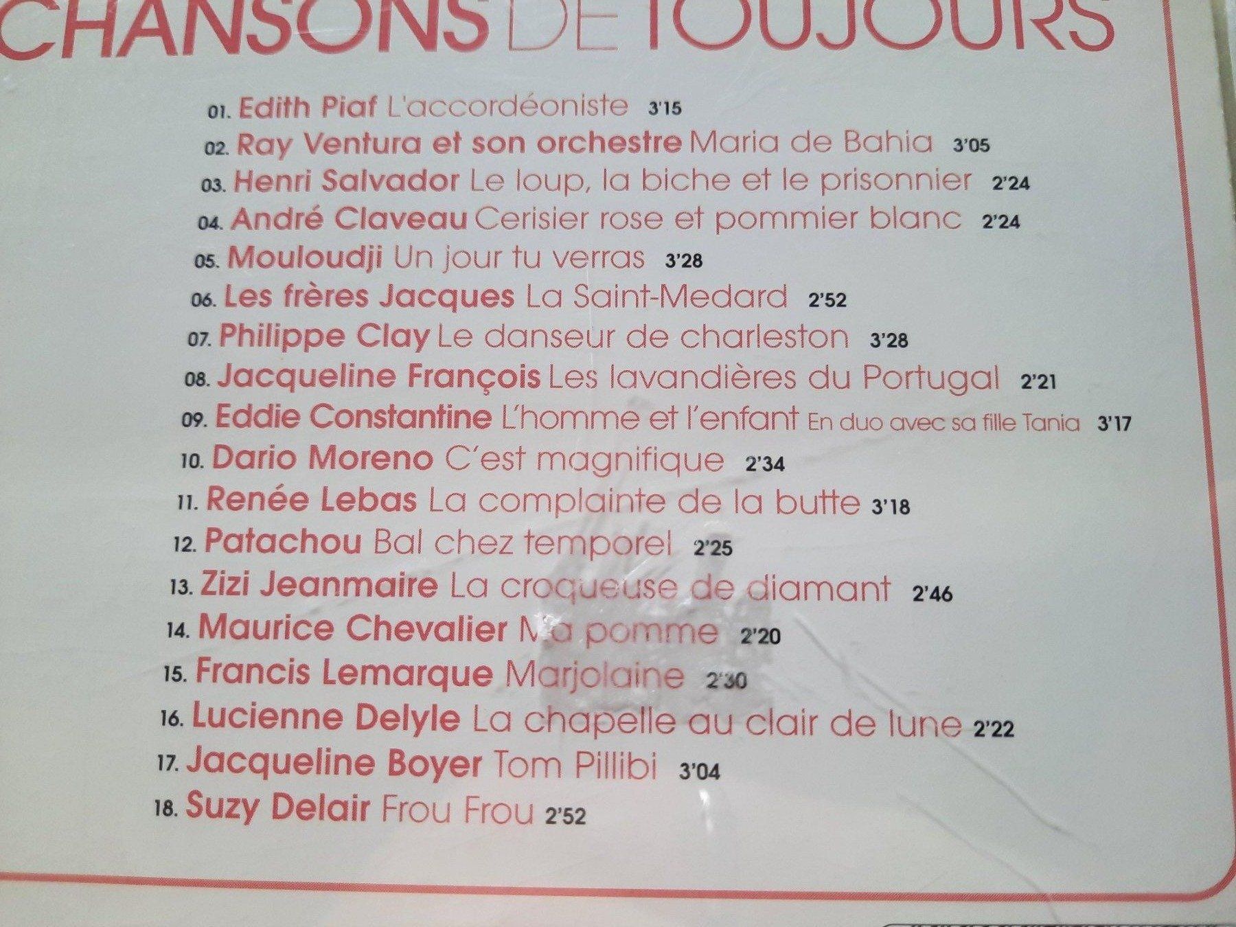 CDs: Cd Compilation Chansons de toujours – D'occasion à Pully par bro_n52j 2