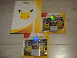Pokemon 30th Celebrations album + 2 blister EN