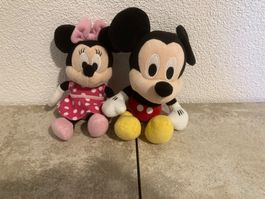 Plueschtiere Mickey und Minnie Maus Disney