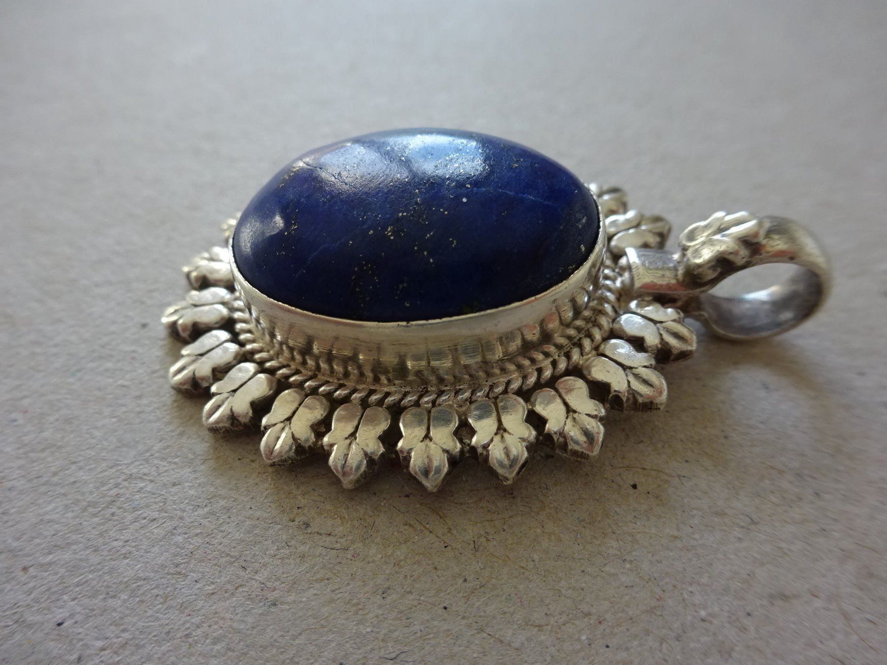Ciondoli: Lapislazuli Anhänger - 925 Silber – Usato da Esslingen venduto da eintagammeer 6