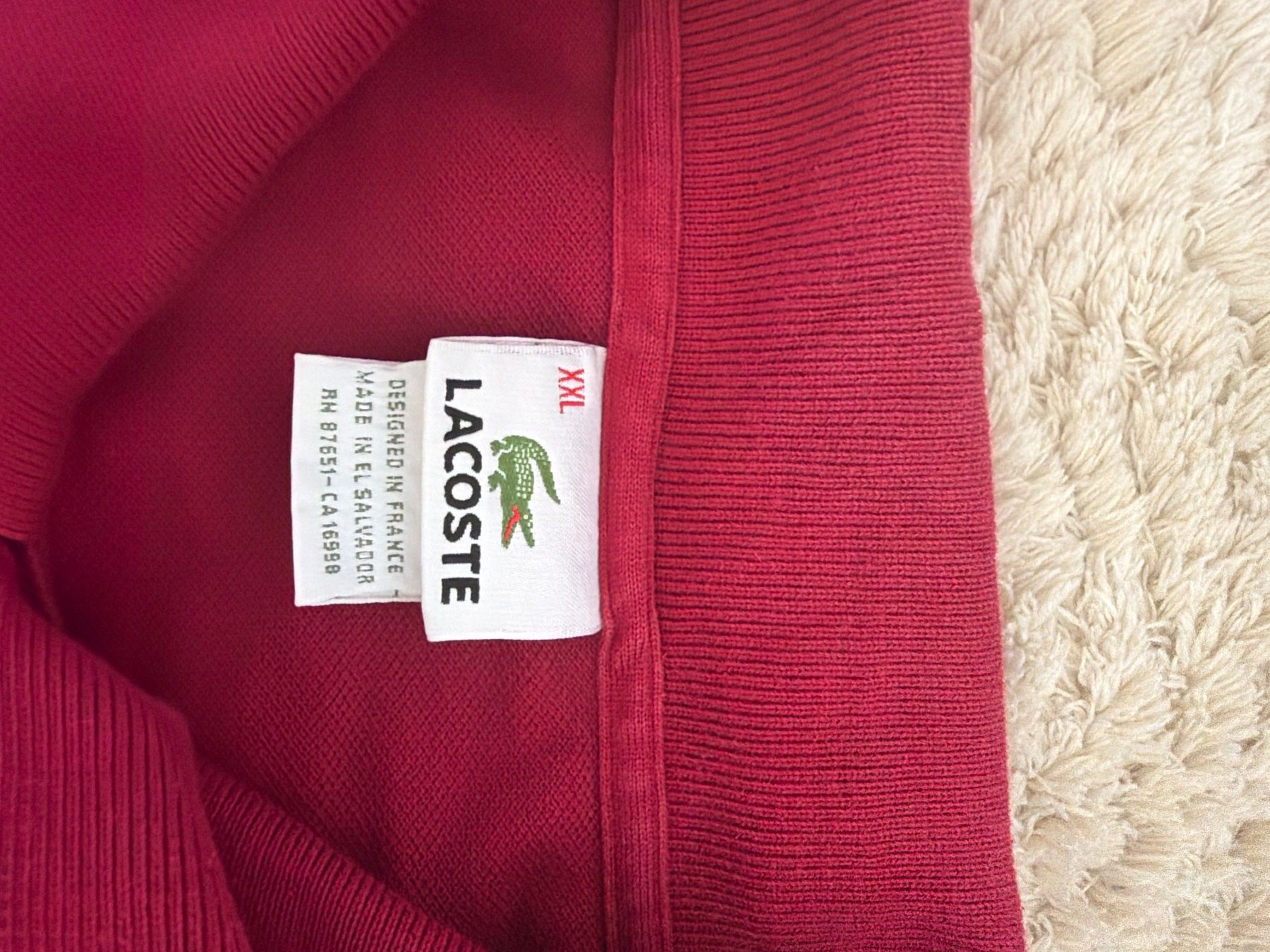 Lacoste Magliette Polo: Polo Lacoste Rouge - Taille XXL – Nuovo (secondo la descrizione) da Hauterive NE venduto da Leo_o 3