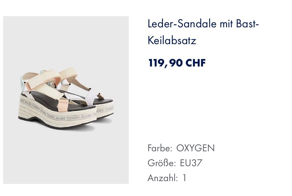 Tommy Hilfiger Scarpe da donna: Leder Sandale Tommy Jeans Gr 37 – Nuovo (secondo la descrizione) da Emmenbrücke venduto da Anna01014 6