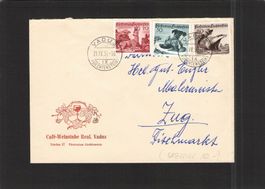 Café Weinstube Real , Vaduz FL, Satzbrief , 21.lV.1950