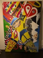 Acryl auf Leinwand, Collage, Mixed Media, 100x70cm