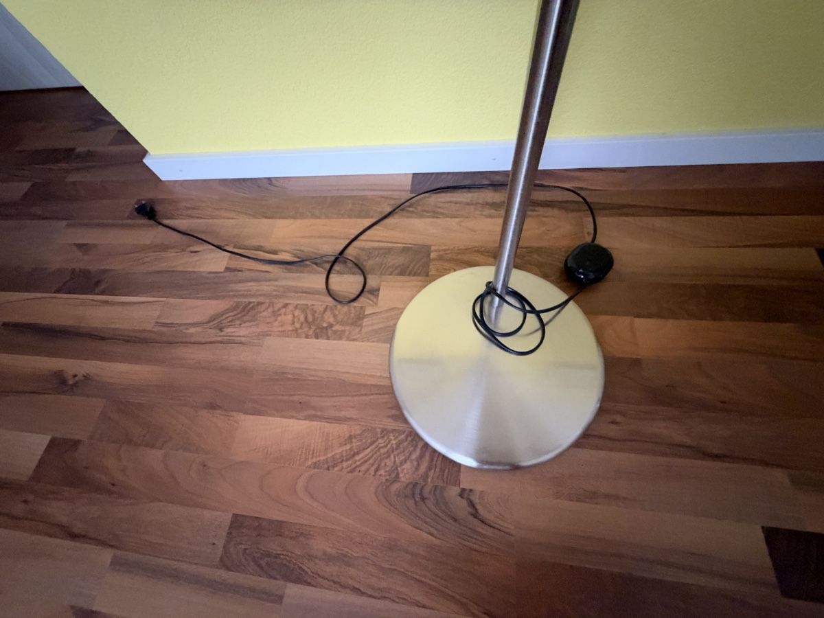 Lampes: Bogenlampe, mit Stoffschirm braun – D'occasion à Brunegg par minSchmi 4