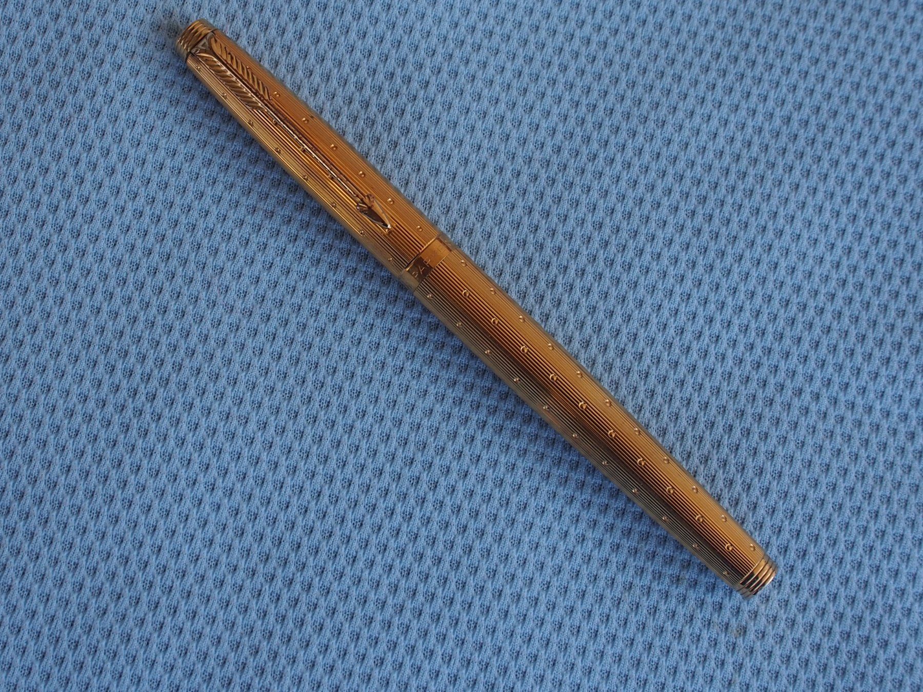 Waterman Penna & Evidenziatori: Parker 75 plaqué or strié – Usato da Meyrin venduto da SRemka 5