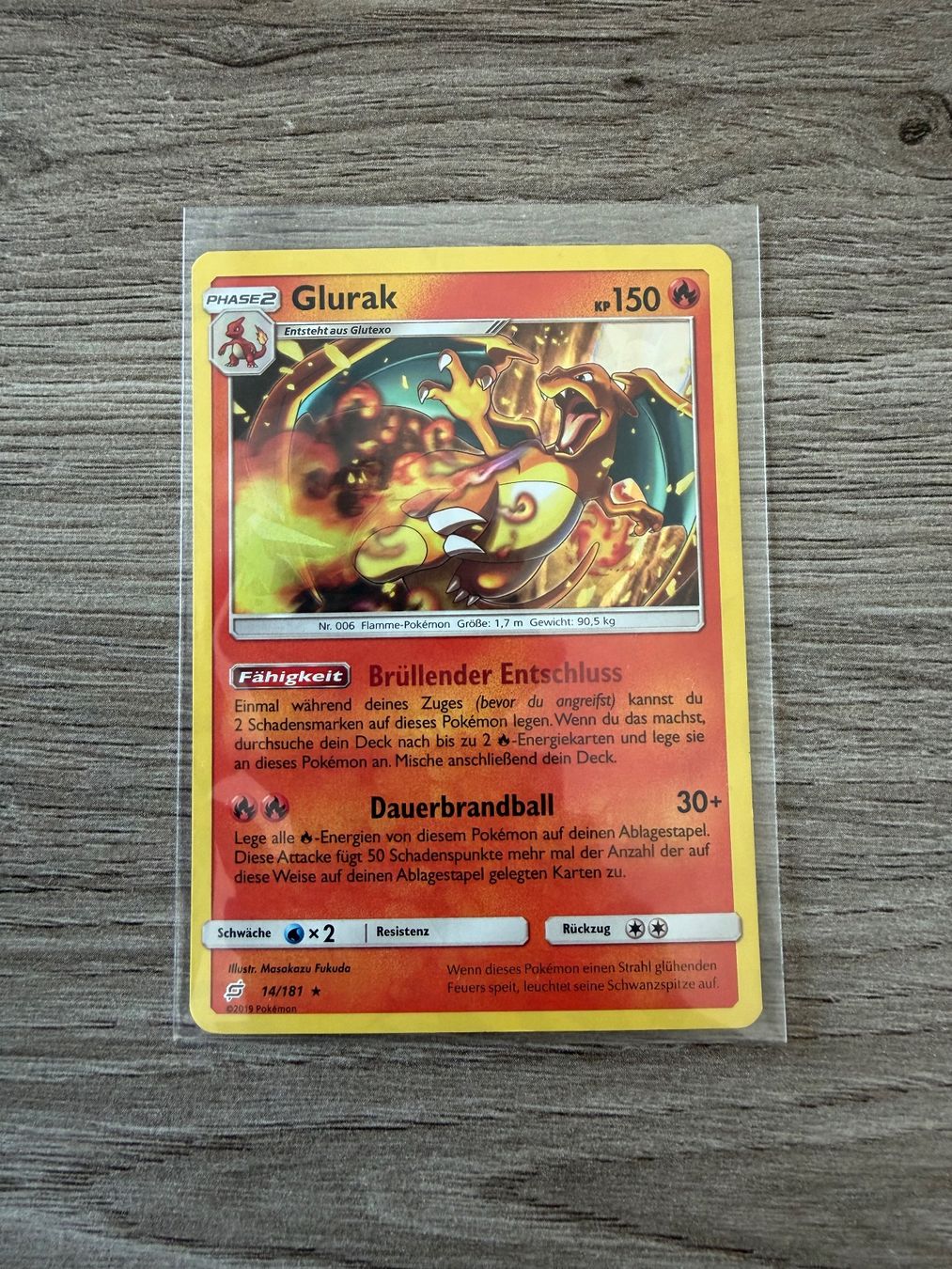 Pokémon Sammelbilder & Trading cards: Charizard #14 Team Up Cracked Ice Holo DE – Gebraucht aus Kilchberg ZH von TCG-Dealer 2