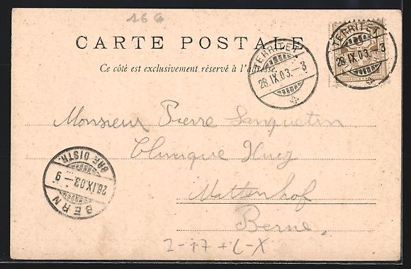 Ansichtskarten: AK Grimsel-Postkutsche in Fahrt, 1903 – Gebraucht aus Berlin von bartko-reher 1