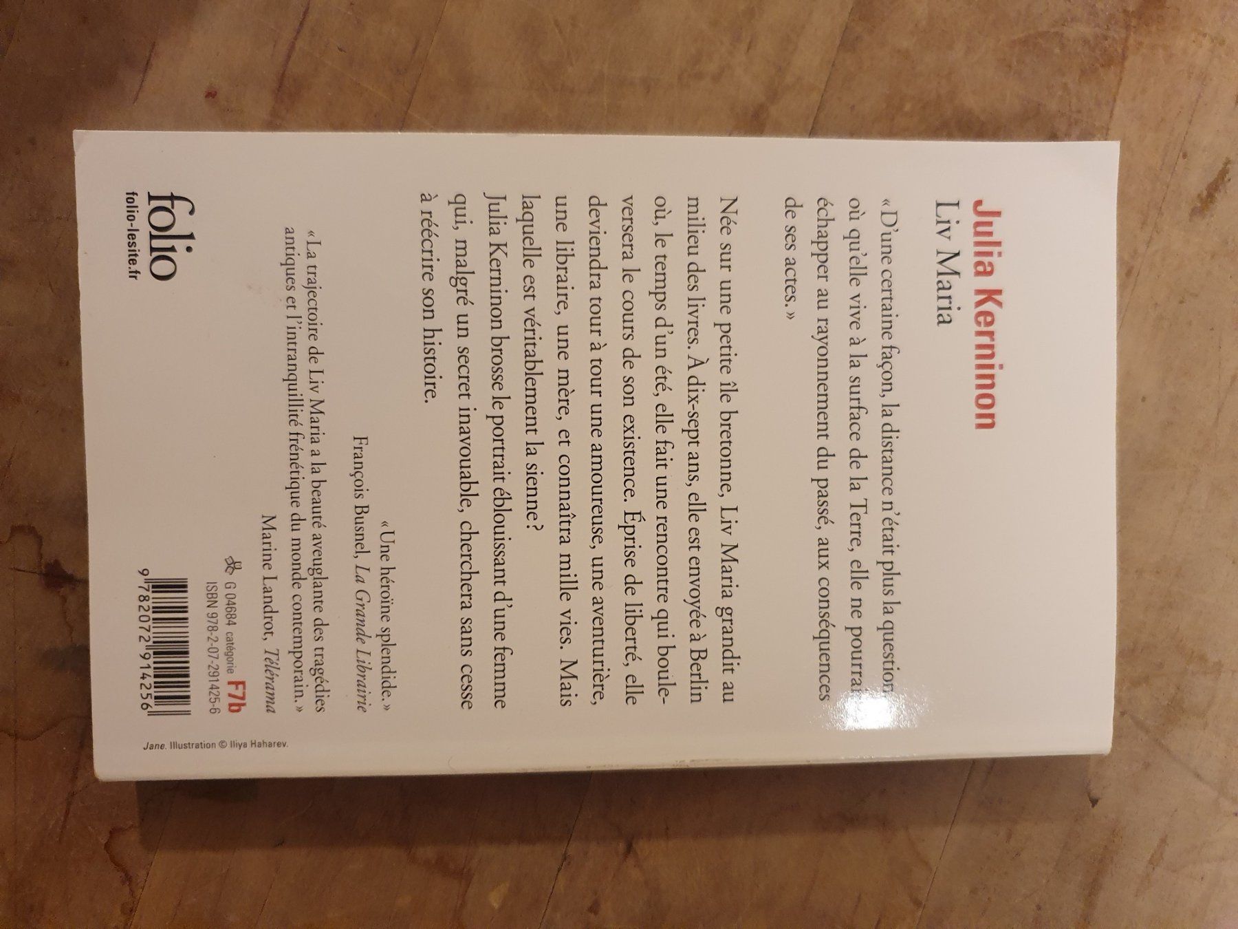 Libri: Liv Maria Julia Kerninon Folio – Usato da Zürich venduto da loosebone 1