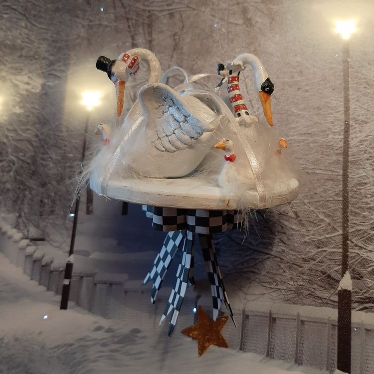 Geister Dekorationen 2-teilig - Acryl Halloween Aufhänger Mit Pflanzenmotiv