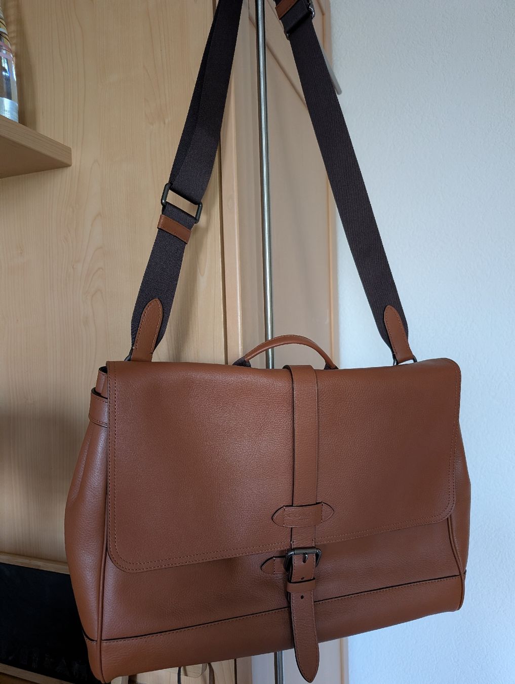 Coach Borse: Coach Hudson Saddle Pebbled Leather Messenger Bag – Usato da Aclens venduto da vce_qjm7 3