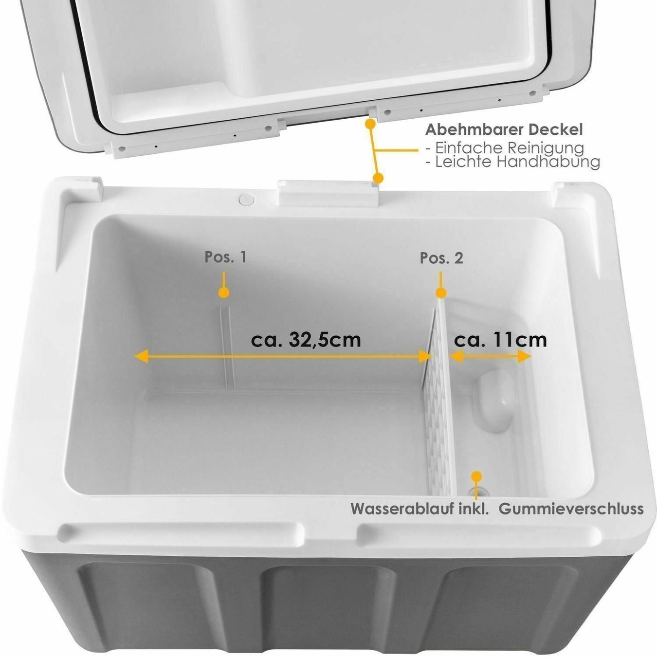 Cucinare, Mangiare & Bere: KESSER 40L Kühlbox 12V 230V GRAU – Nuovo e nell'imballaggio originale da Bottighofen venduto da zaap 3