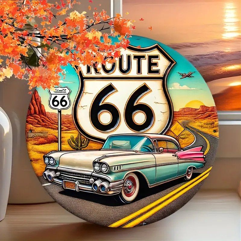 Insegne: Deko Metall schild Route 66 USA – Nuovo (secondo la descrizione) da Bern venduto da Miraitrading