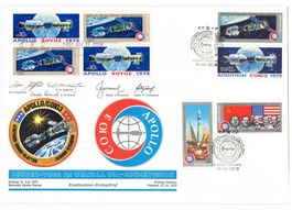 Luxusbrief APOLLO/SOYUZ 1975 FDC Brief div. Unterschriften