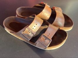 Birkenstock Arizona Metallic (Kupfer/Roségold) – Gr. 38