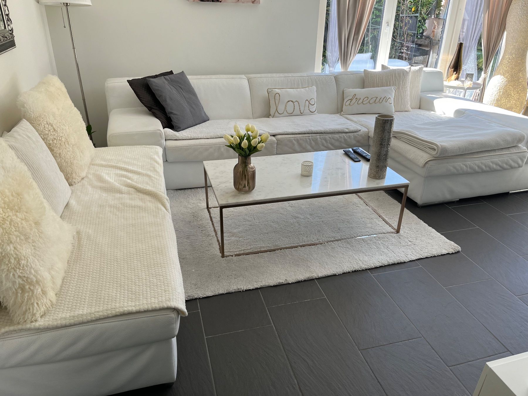 Ecksofa weiss gebraucht guter Zustand (Gebraucht) in Vilters für CHF 290 – nur Abholung auf Ricardo kaufen