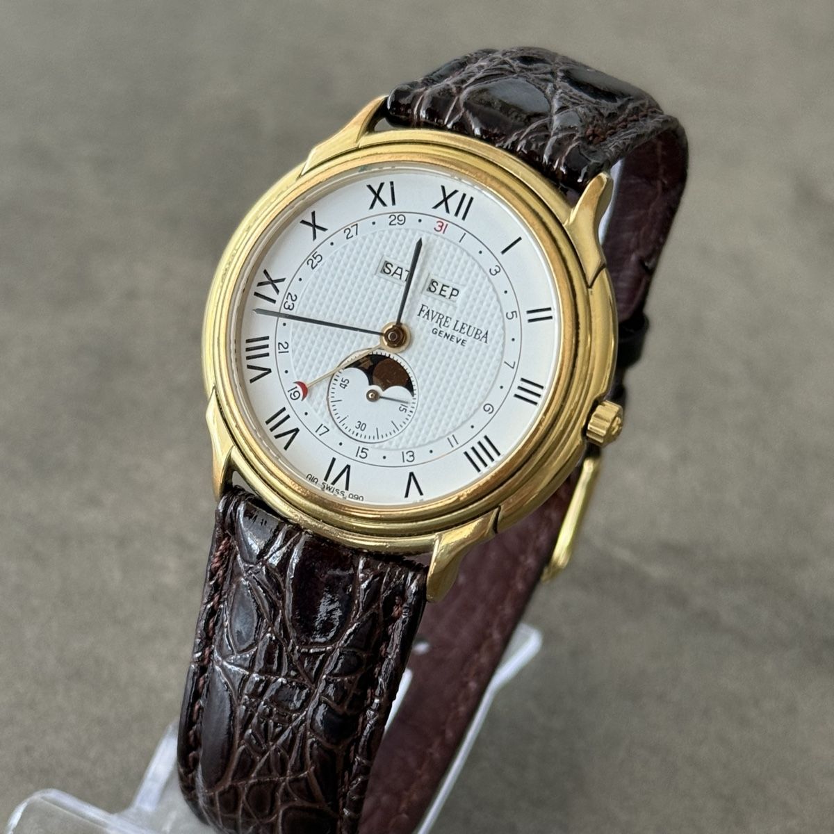 Favre Leuba Orologi: Favre Leuba Genève Mondphase – Usato da Villmergen venduto da Swiss2011 4