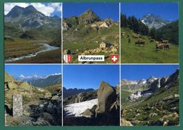 Albrunpass, Mehrbilderkarte, 1999, gelaufen, Grossformat