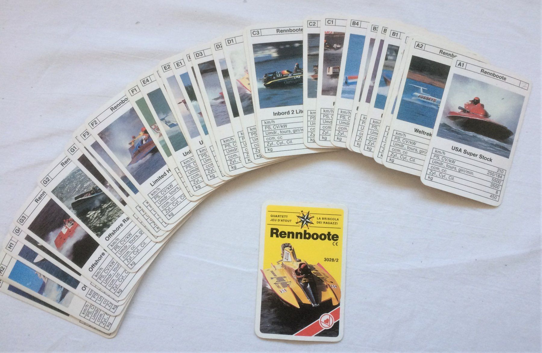 Spiele: Quartett - RENNBOOTE – Gebraucht aus Schaffhausen von durruti 1